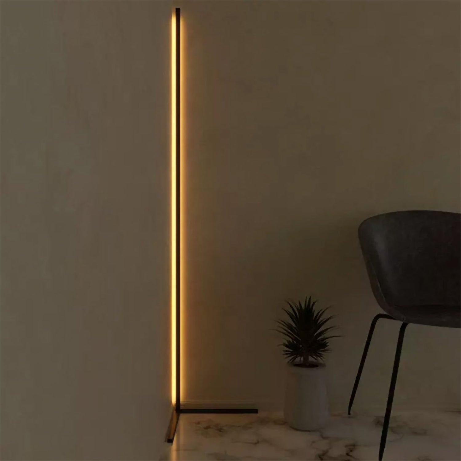 55 RGB Metal Corner Lamp Minimalist LED Floor Lamp - On Sale