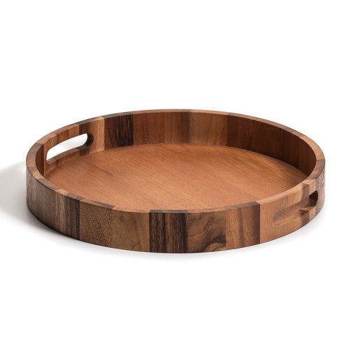 Round Wood Serving Tray - 15"